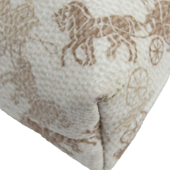 COACH Shoulder Bag 89608 PVC, Leather Brown Horse and carriage Women Used Authentic