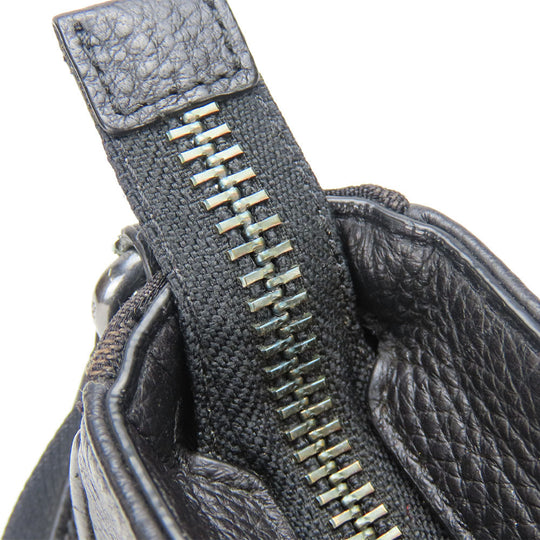 COACH Shoulder Bag C5291 Canvas, Leather black mens Used Authentic