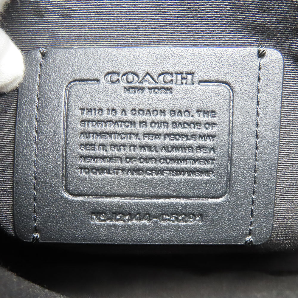 COACH Shoulder Bag C5291 Canvas, Leather black mens Used Authentic