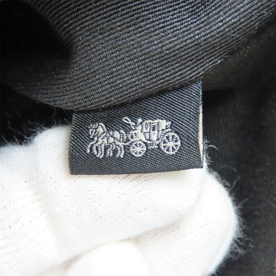 COACH Shoulder Bag C5291 Canvas, Leather black mens Used Authentic