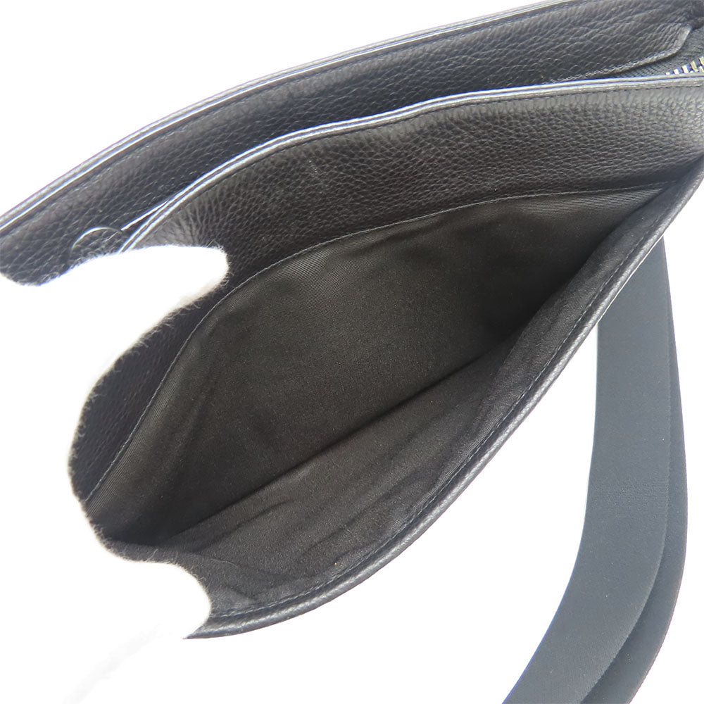 COACH Shoulder Bag C5291 Canvas, Leather black mens Used Authentic