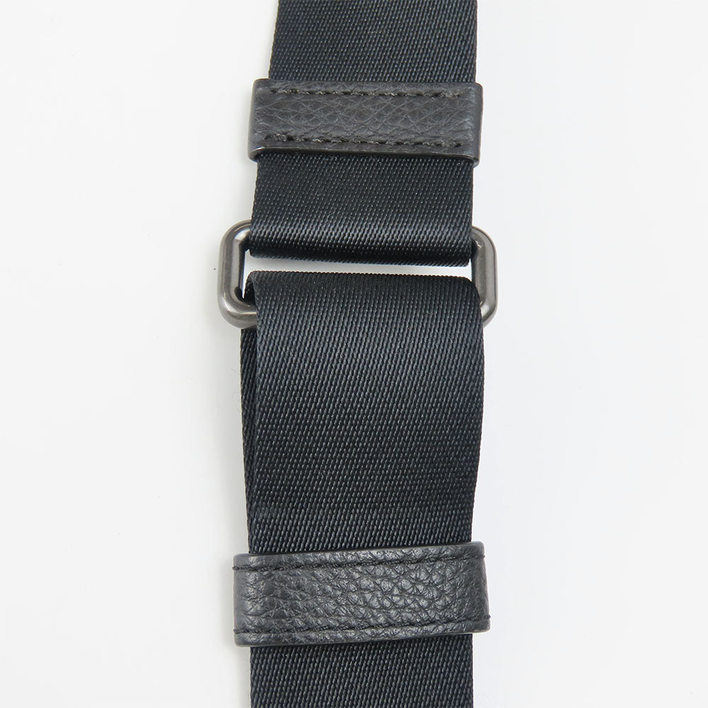 COACH Shoulder Bag C5291 Canvas, Leather black mens Used Authentic