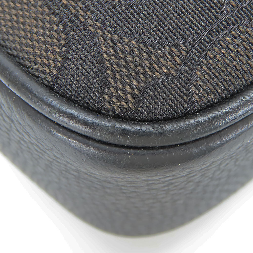 COACH Shoulder Bag C5291 Canvas, Leather black mens Used Authentic