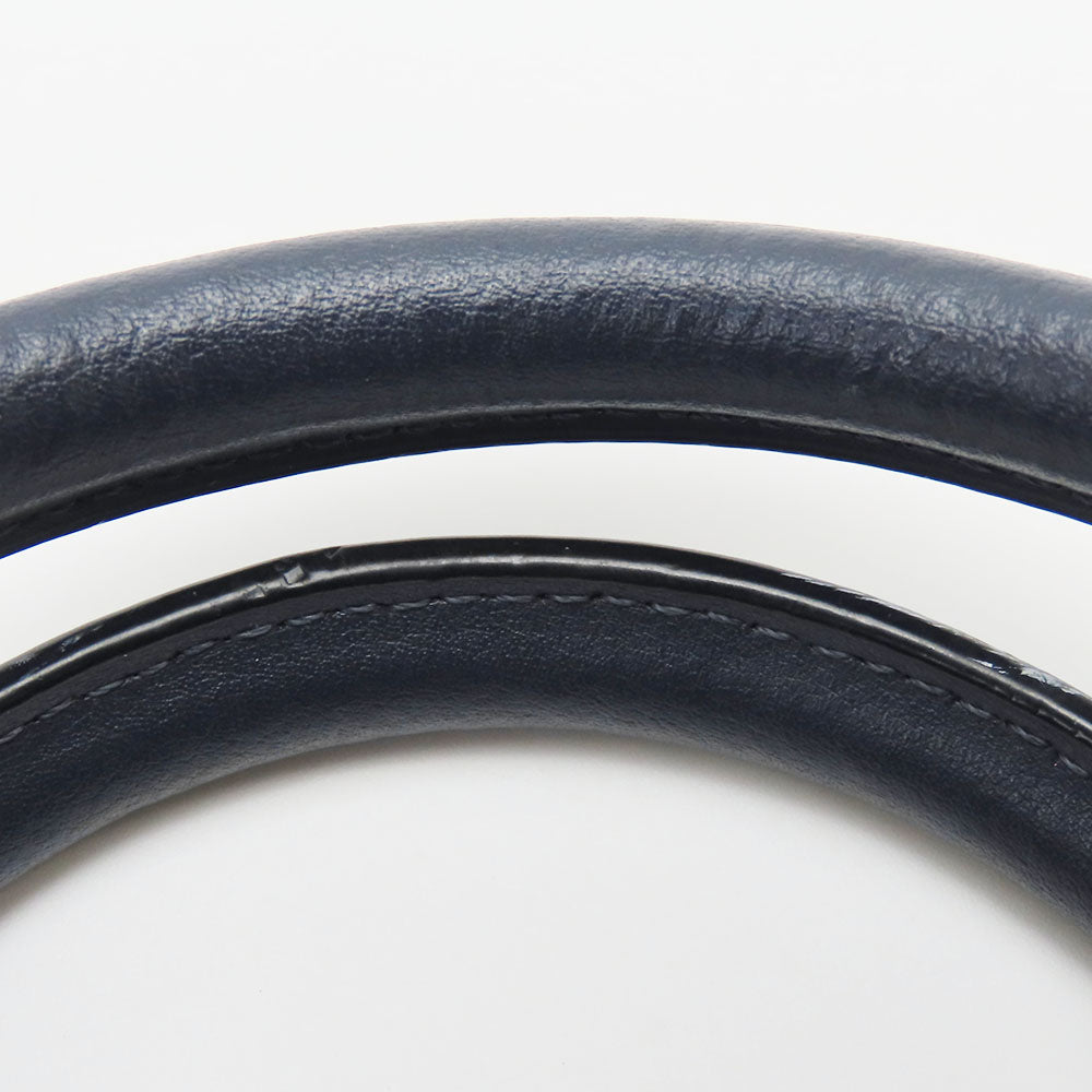 COACH Handbag F78263 leather Navy Women Used Authentic