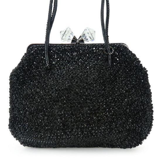 ANTEPRIMA Handbag PVC black wire bag Women Used Authentic