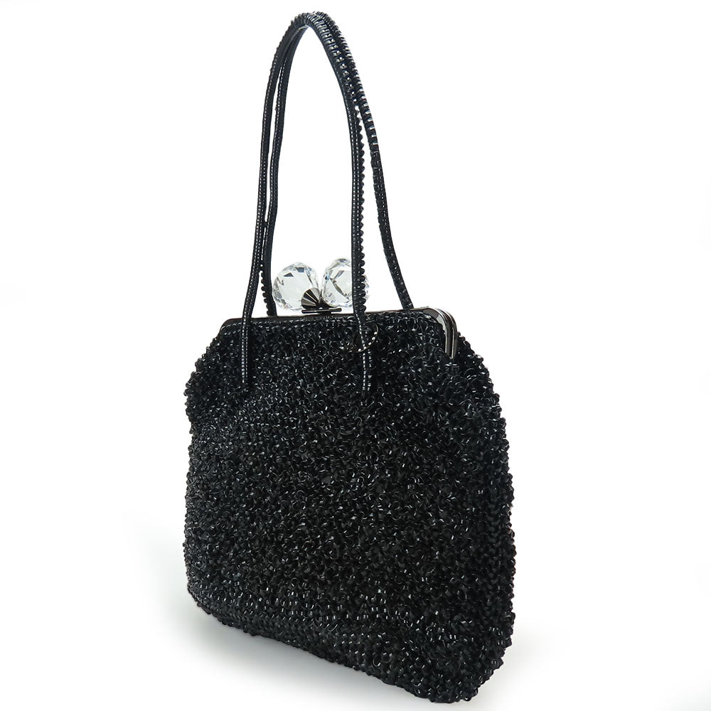 ANTEPRIMA Handbag PVC black wire bag Women Used Authentic