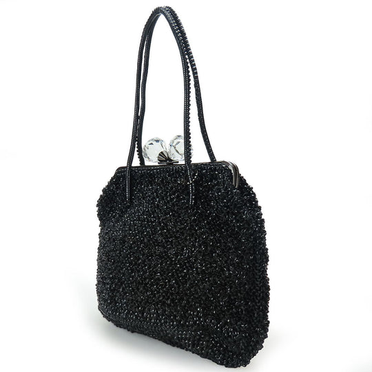 ANTEPRIMA Handbag PVC black wire bag Women Used Authentic