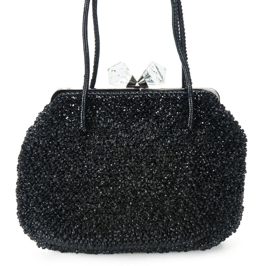 ANTEPRIMA Handbag PVC black wire bag Women Used Authentic