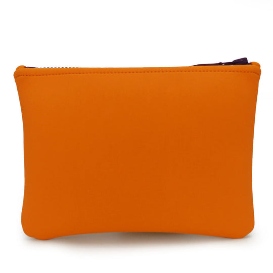 HERMES Pouch Polyurethane Orange Neovan Thalassa PM