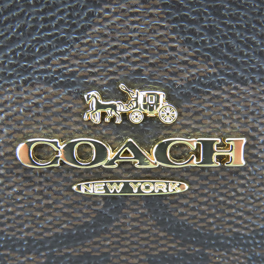 COACH Shoulder Bag F50054 leather Brown Women Used Authentic