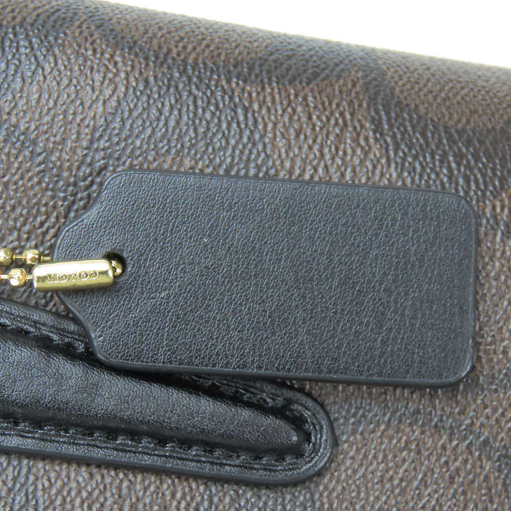 COACH Shoulder Bag F50054 leather Brown Women Used Authentic