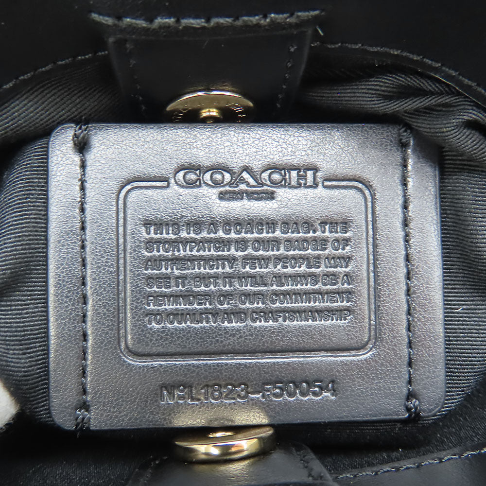 COACH Shoulder Bag F50054 leather Brown Women Used Authentic