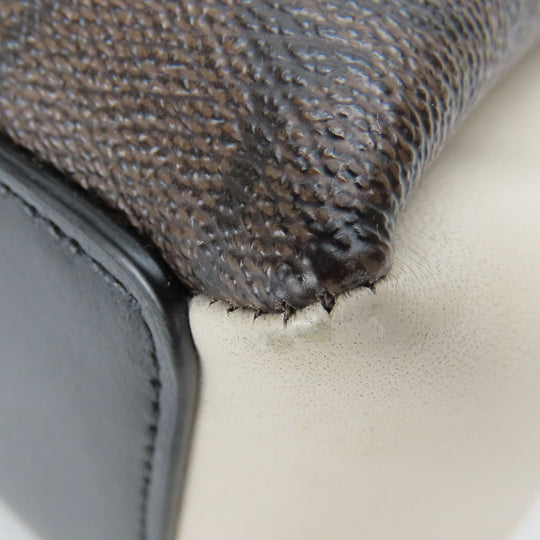 COACH Shoulder Bag F50054 leather Brown Women Used Authentic