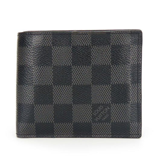 LOUIS VUITTON Bifold Wallet N63336 Damier Grafitte gray Portefeuille Marco NM