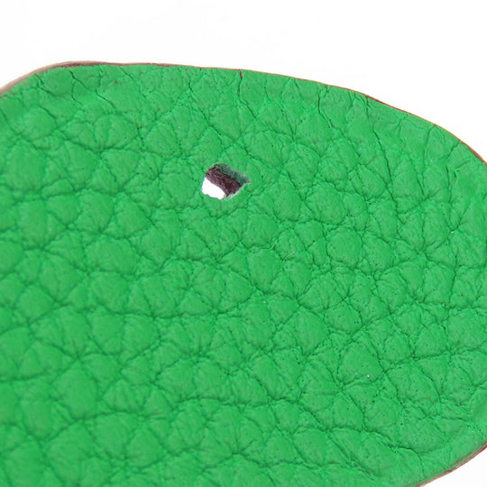HERMES Bag charm Epsom , Taurillon Clemence green Petite Ash Turtle GM Women Used Authentic