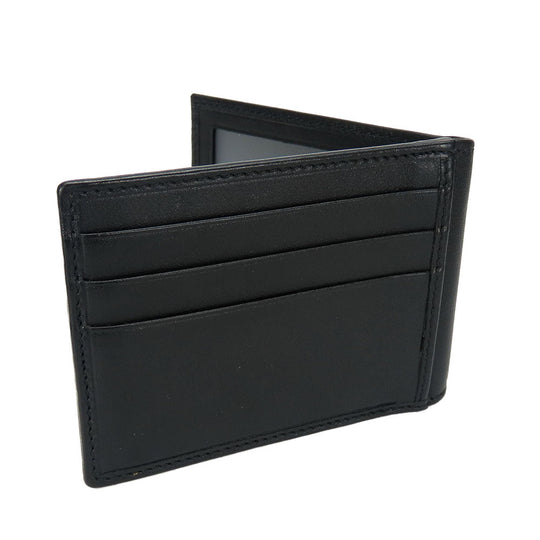 GUCCI Bifold Wallet 333042 Sima leather black Micro GG mens Used Authentic