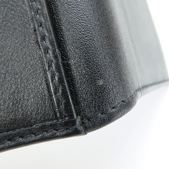 GUCCI Bifold Wallet 333042 Sima leather black Micro GG mens Used Authentic