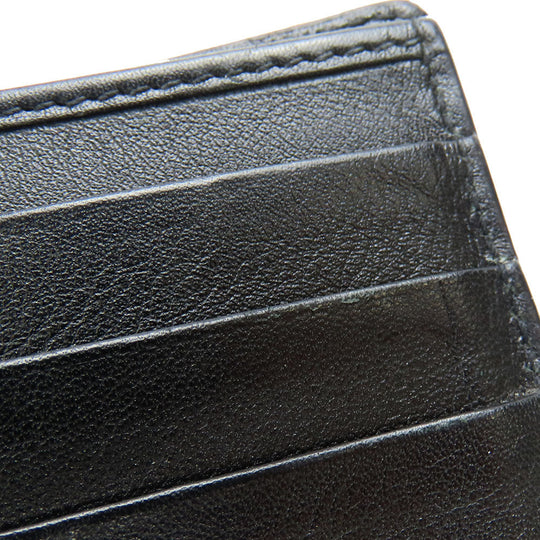 GUCCI Bifold Wallet 333042 Sima leather black Micro GG mens Used Authentic