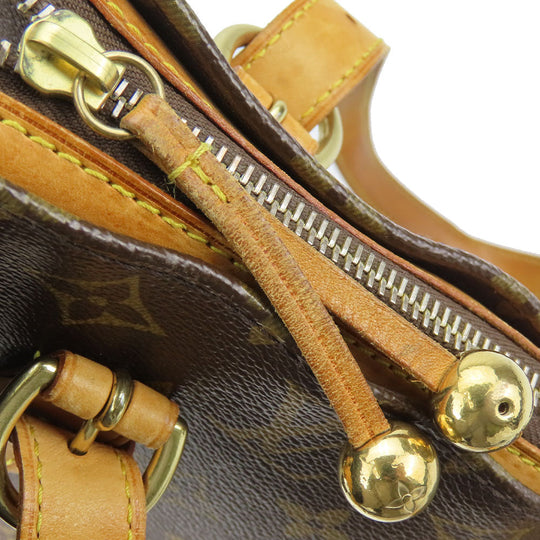 LOUIS VUITTON Shoulder Bag M40007 Monogram Brown Popincourt Haut Women Used Authentic