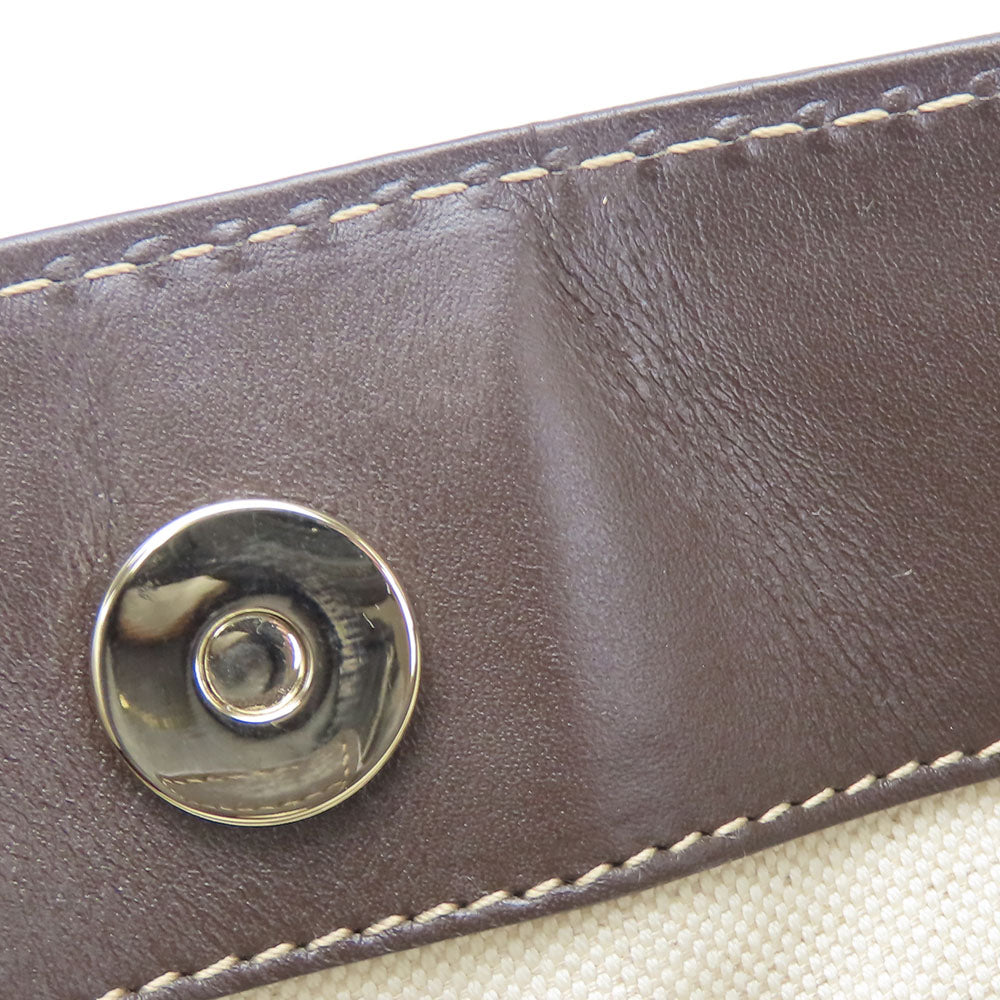 GUCCI Tote Bag 257061 GG canvas, leather Brown Sherry line Women Used Authentic
