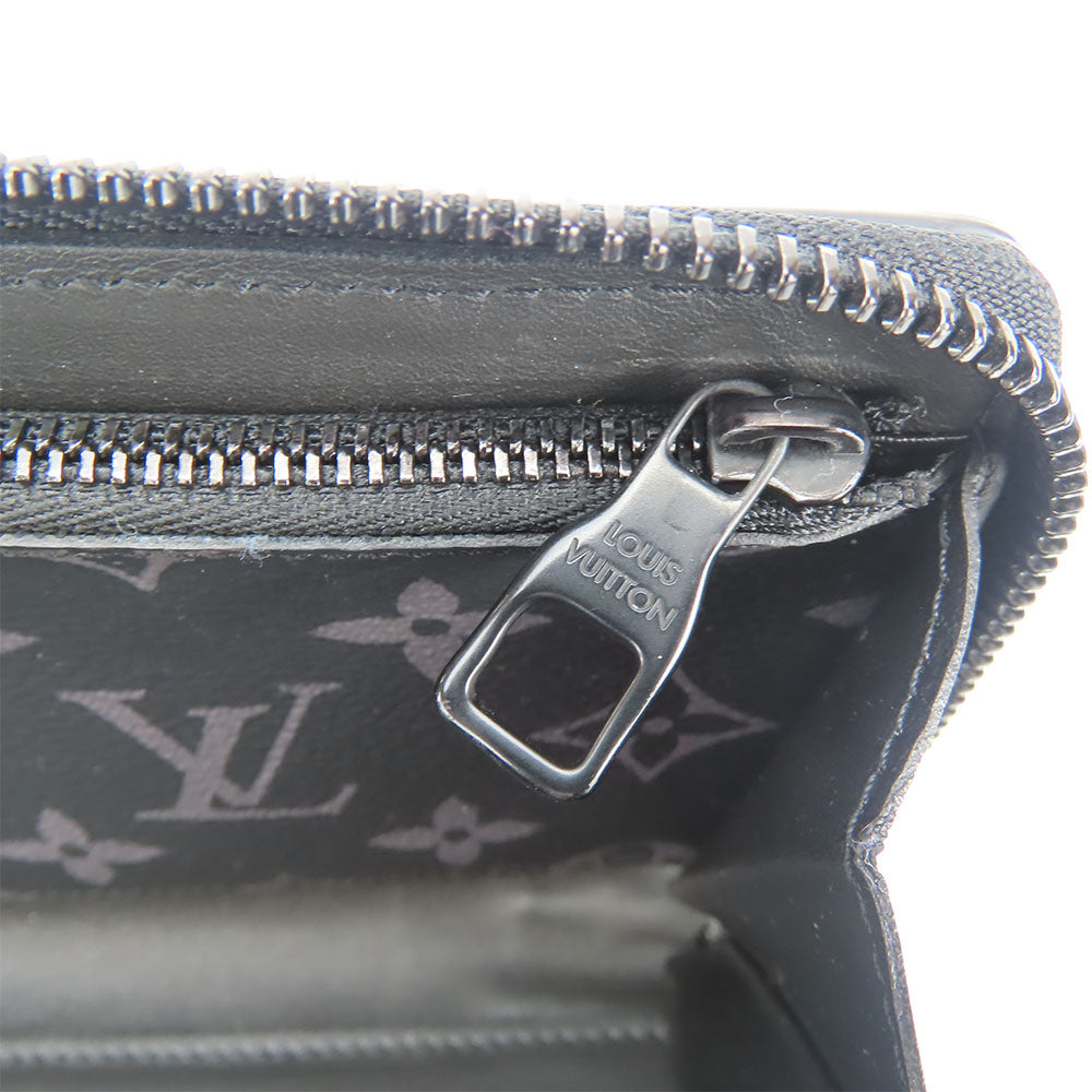 LOUIS VUITTON Long Wallet Purse M80558 Monogram Eclipse black Zippy wallet trunk mens Used Authentic