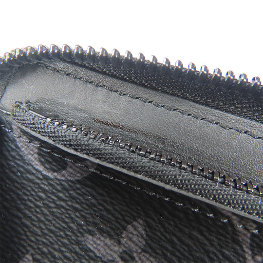 LOUIS VUITTON Long Wallet Purse M80558 Monogram Eclipse black Zippy wallet trunk mens Used Authentic