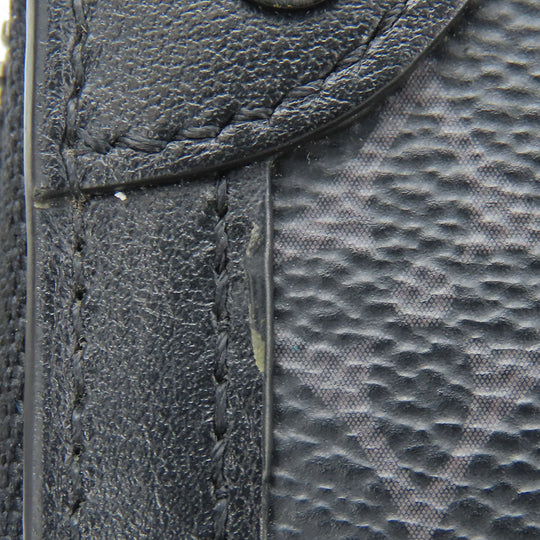LOUIS VUITTON Long Wallet Purse M80558 Monogram Eclipse black Zippy wallet trunk mens Used Authentic