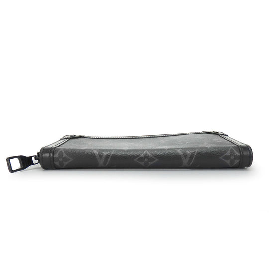 LOUIS VUITTON Long Wallet Purse M80558 Monogram Eclipse black Zippy wallet trunk mens Used Authentic