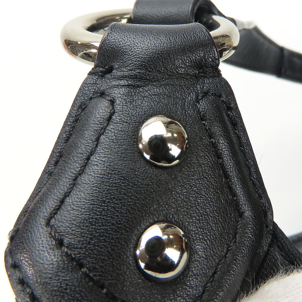 COACH Shoulder Bag F24742 Canvas, Leather black Women Used Authentic