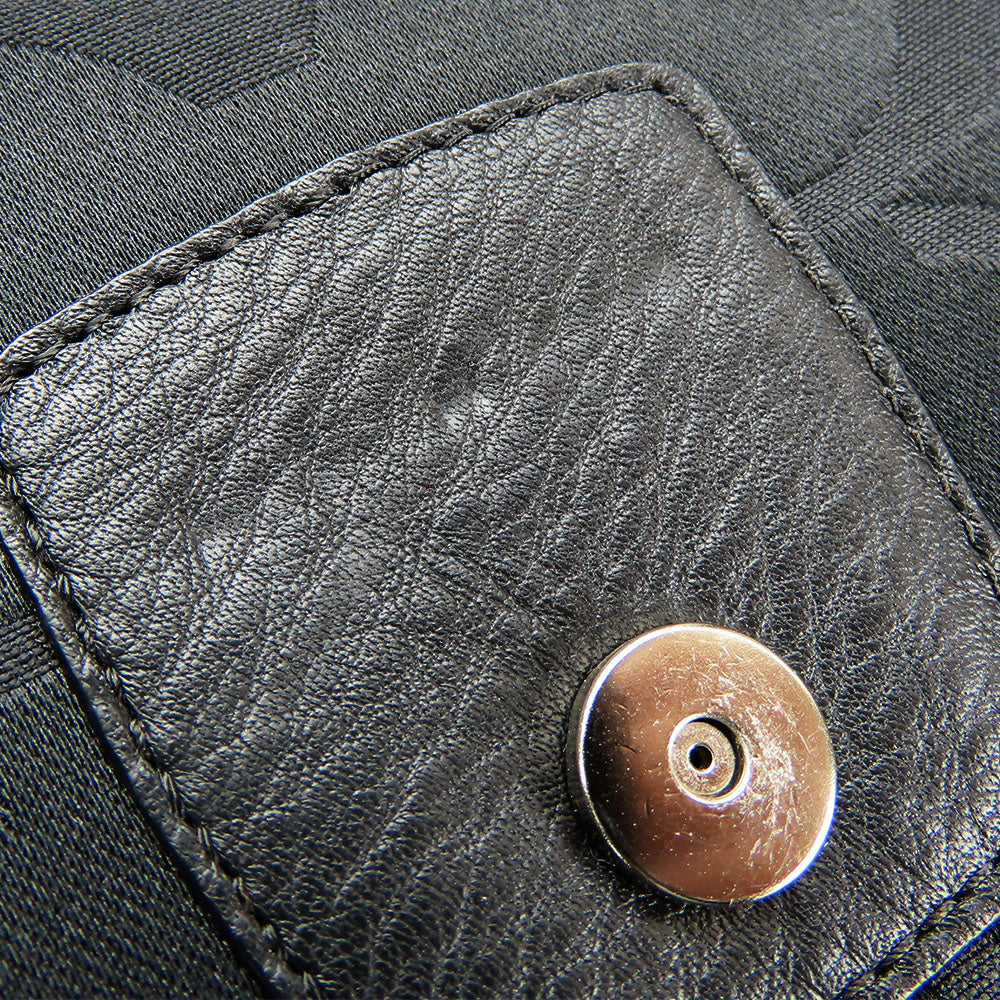 COACH Shoulder Bag F24742 Canvas, Leather black Women Used Authentic