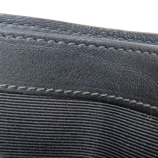 LOEWE Bifold Wallet Leather, PVC gray anagram mens Used Authentic