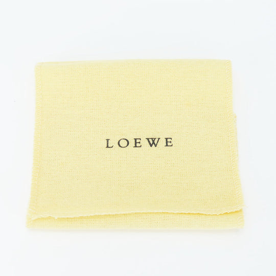 LOEWE Bifold Wallet Leather, PVC gray anagram mens Used Authentic