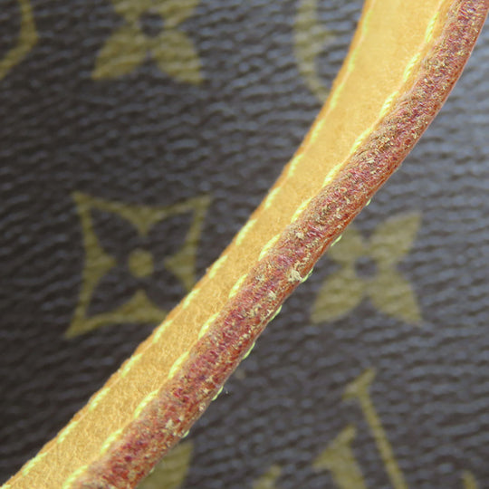 LOUIS VUITTON Handbag M51156 Monogram, Tanned Leather Brown Batignolles Women Used Authentic