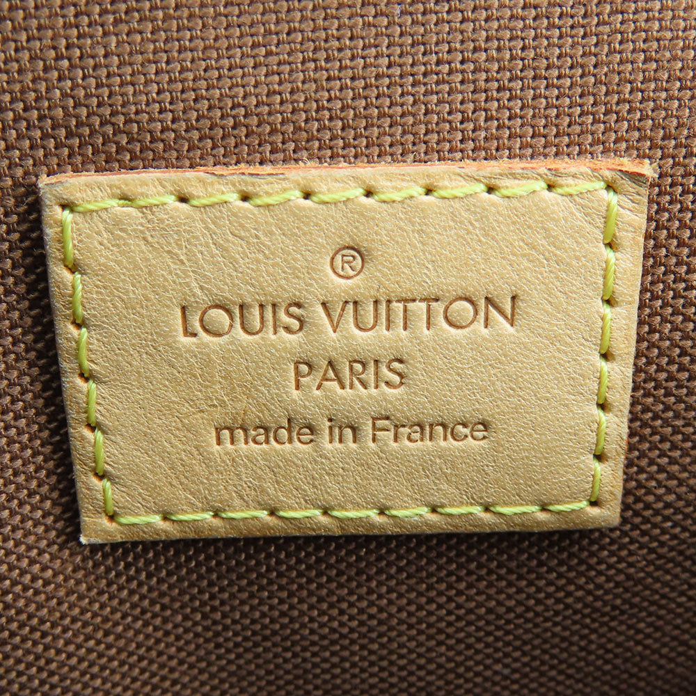 LOUIS VUITTON Handbag M51156 Monogram, Tanned Leather Brown Batignolles Women Used Authentic