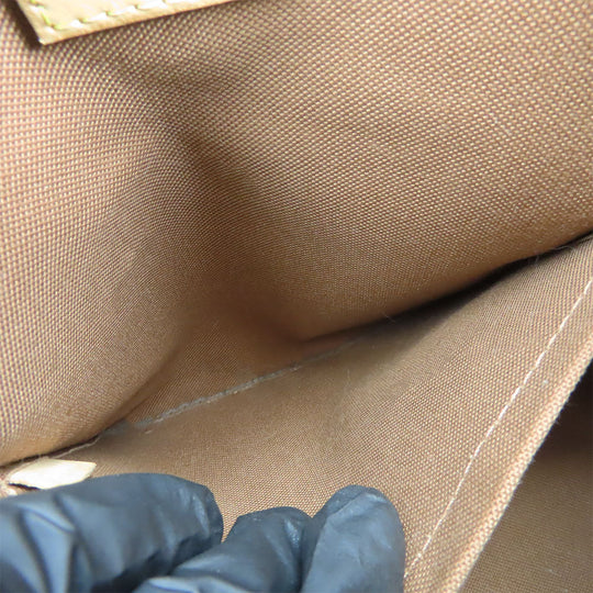 LOUIS VUITTON Handbag M51156 Monogram, Tanned Leather Brown Batignolles Women Used Authentic