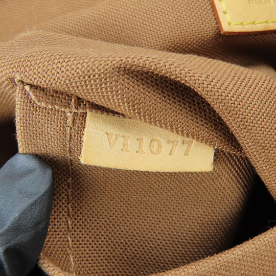 LOUIS VUITTON Handbag M51156 Monogram, Tanned Leather Brown Batignolles Women Used Authentic
