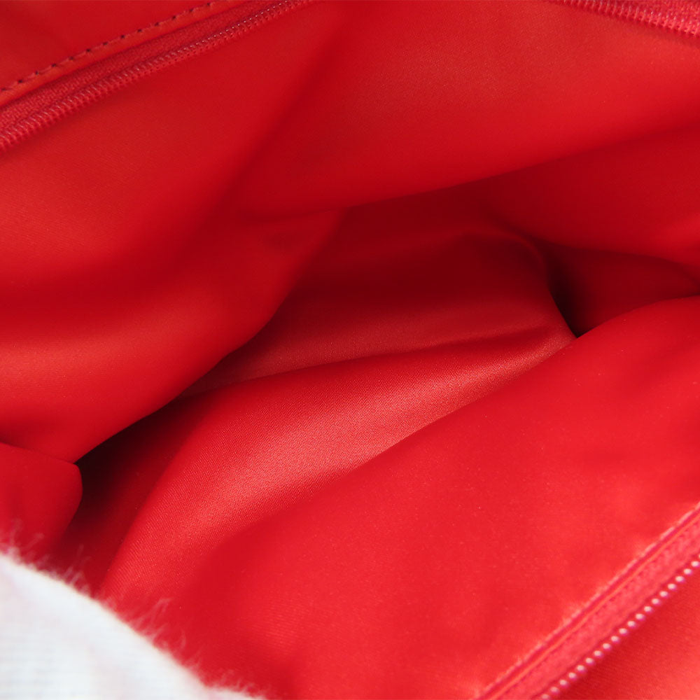 COACH Tote Bag F23297 Canvas, Leather Red Women Used Authentic