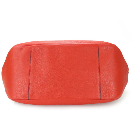 COACH Tote Bag F23297 Canvas, Leather Red Women Used Authentic