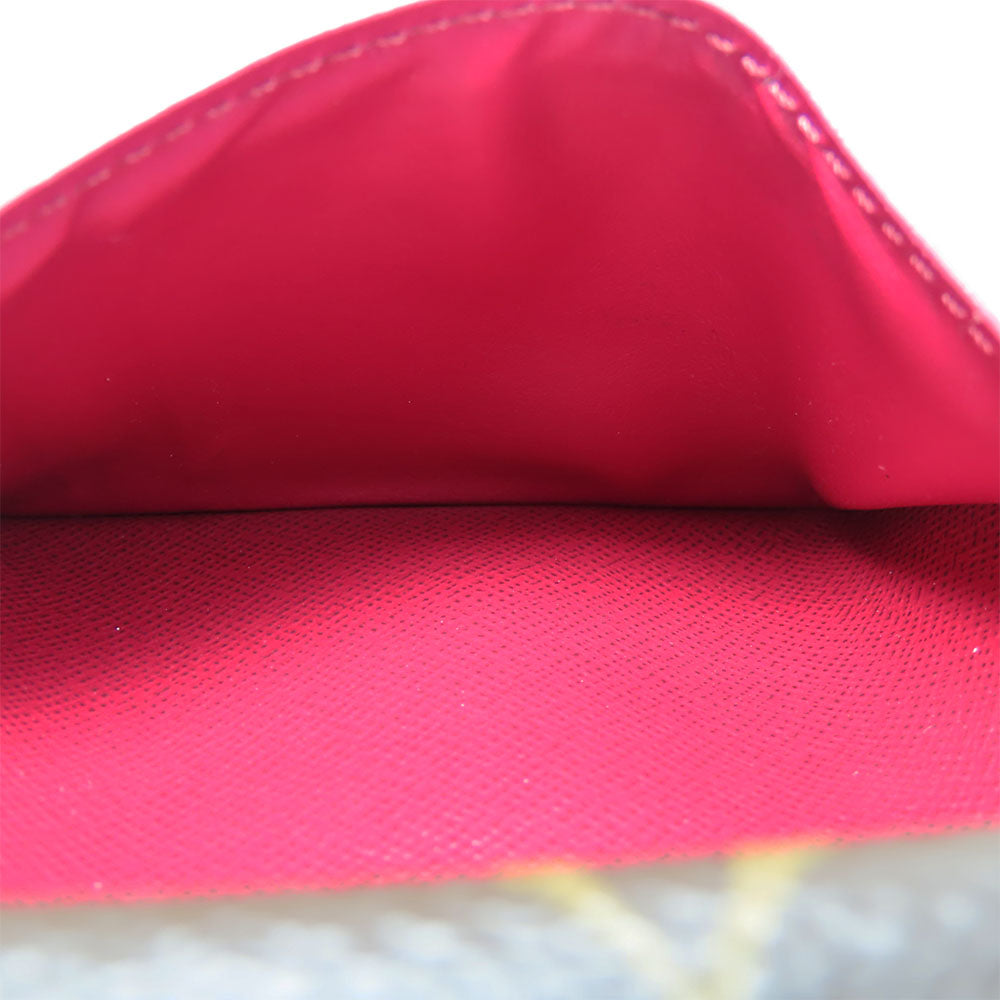 LOUIS VUITTON Bifold Wallet M69433 Monogram Fuchsia Portefeuille juliet Women Used Authentic