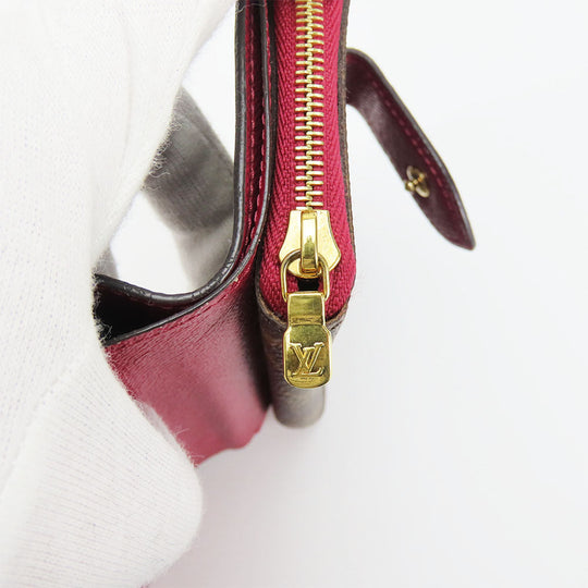 LOUIS VUITTON Bifold Wallet M69433 Monogram Fuchsia Portefeuille juliet Women Used Authentic