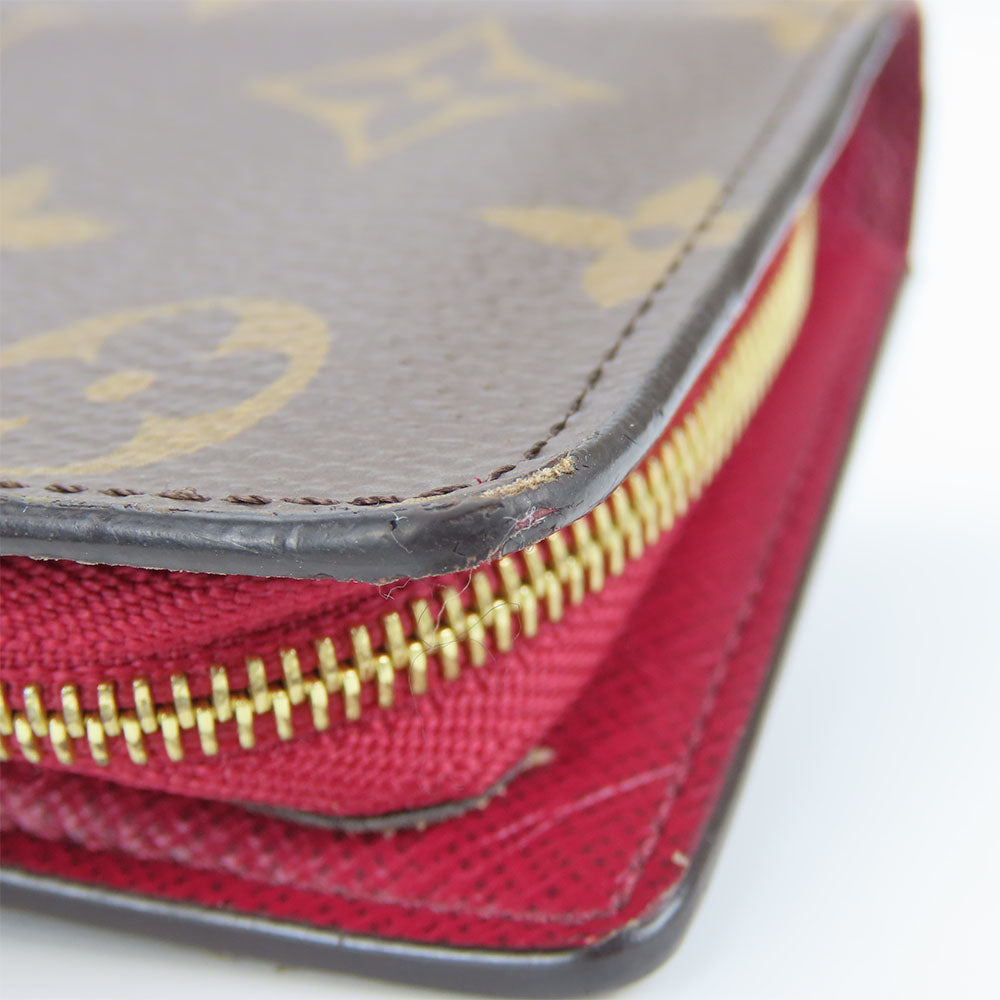 LOUIS VUITTON Bifold Wallet M69433 Monogram Fuchsia Portefeuille juliet Women Used Authentic