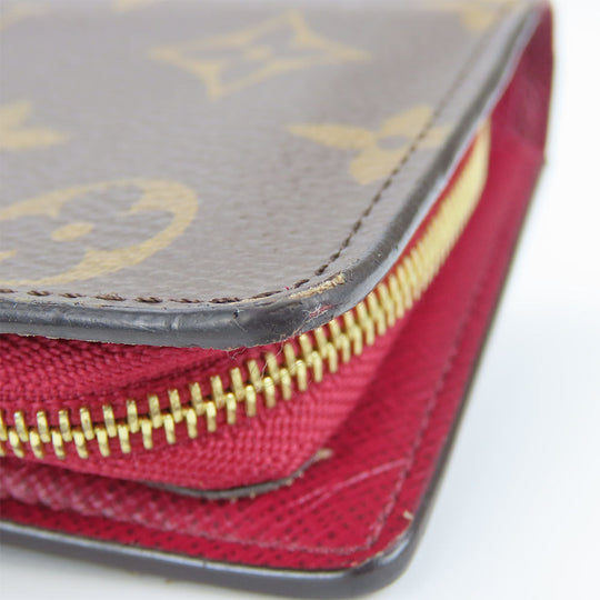 LOUIS VUITTON Bifold Wallet M69433 Monogram Fuchsia Portefeuille juliet Women Used Authentic