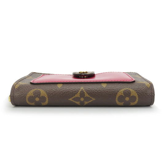 LOUIS VUITTON Bifold Wallet M69433 Monogram Fuchsia Portefeuille juliet Women Used Authentic