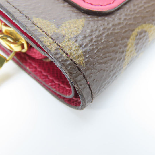 LOUIS VUITTON Bifold Wallet M69433 Monogram Fuchsia Portefeuille juliet Women Used Authentic