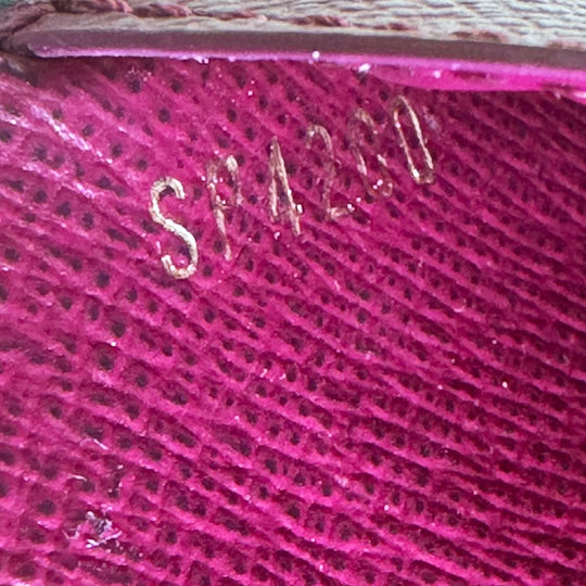 LOUIS VUITTON Bifold Wallet M69433 Monogram Fuchsia Portefeuille juliet Women Used Authentic