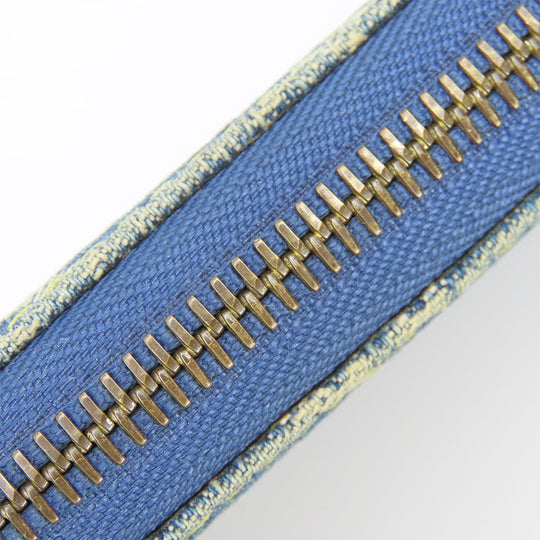 LOUIS VUITTON Long Wallet Purse M95341 Monogram denim Blue type Zippy wallet