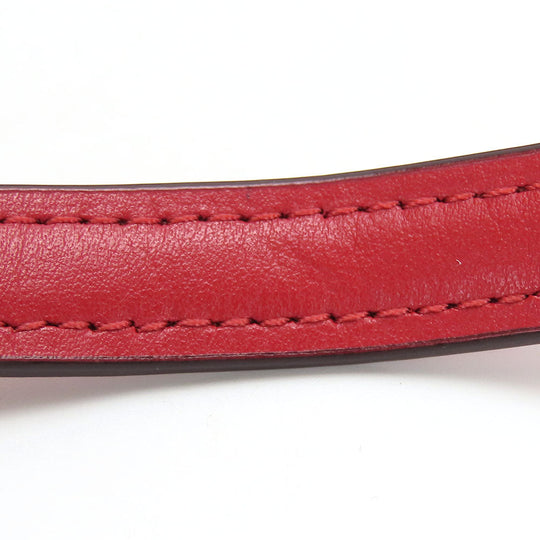 COACH Shoulder Bag F76674 leather Red Women Used Authentic