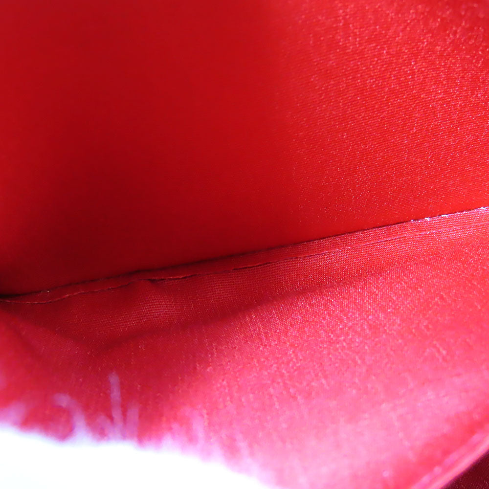 COACH Shoulder Bag F76674 leather Red Women Used Authentic