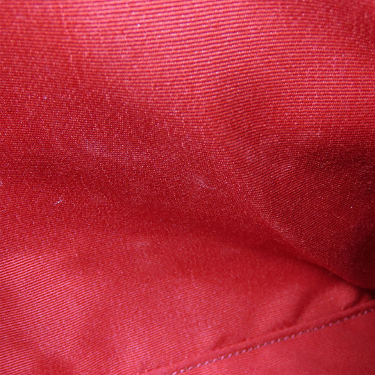 COACH Shoulder Bag F76674 leather Red Women Used Authentic