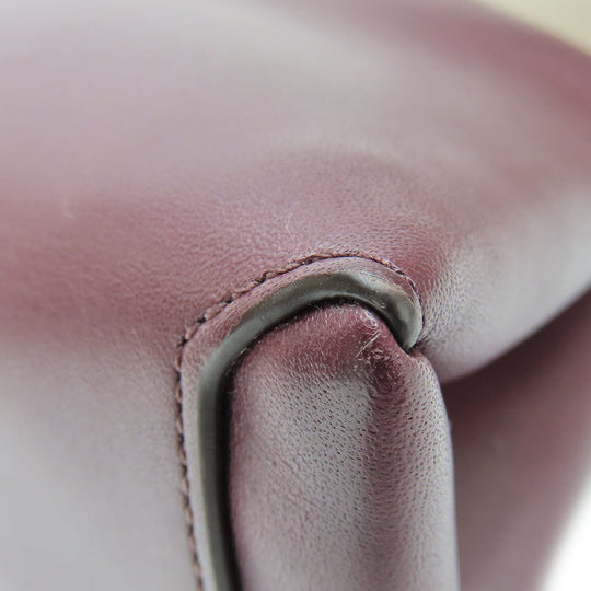 COACH Shoulder Bag 32503 leather Brown Mini Borough Women Used Authentic